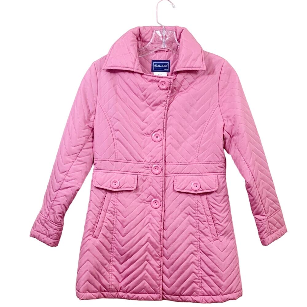 Rothschild Quilted Pink Pea Coat